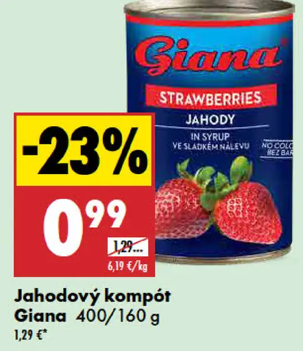 Giana Jahodový Kompót