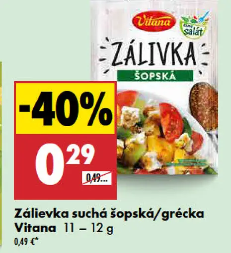 Vitana zálievka suchá šopská