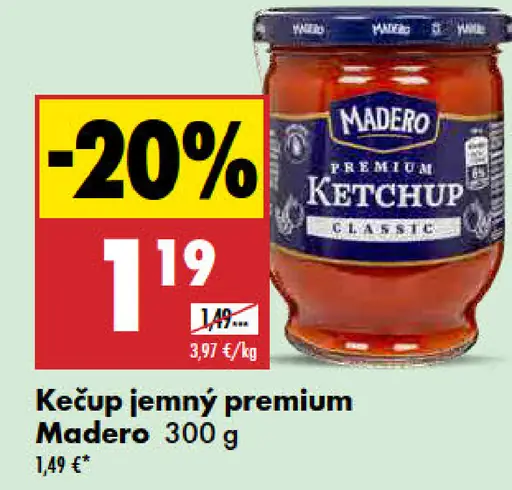 Madero kečup jemný Premium Classic