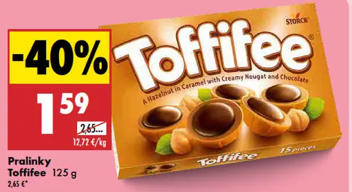 Toffifee pralinky