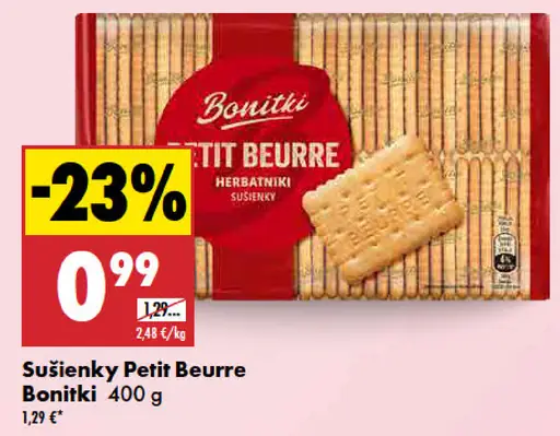 Sušienky Petit Beurre Bonitki