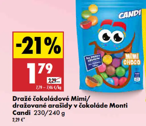 Candi dražé čokoládové Mimi