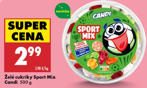Želé cukríky Sport Mix Candi