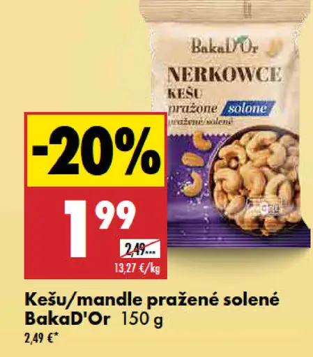 Baka'DOr kešu/mandle pražené solené
