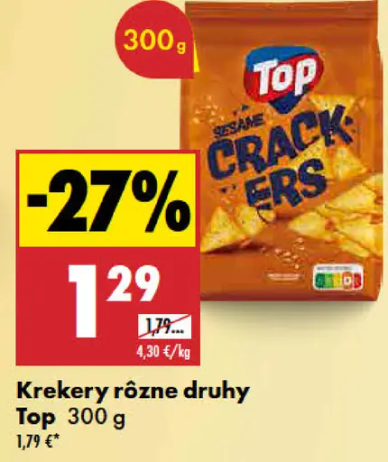 Top krekery rôzne druhy