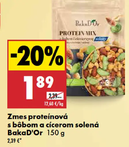 Baka'DOr proteínová zmes s bôbom a cícerom solená