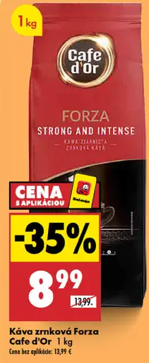 Cafe d’Or Forza káva zrnková