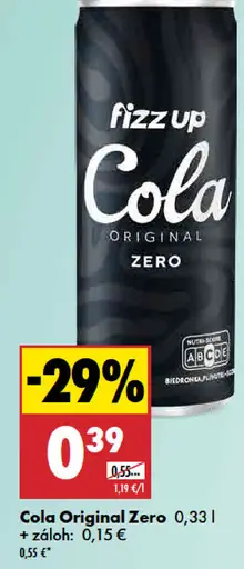 Fizz Up Cola Original/Zero