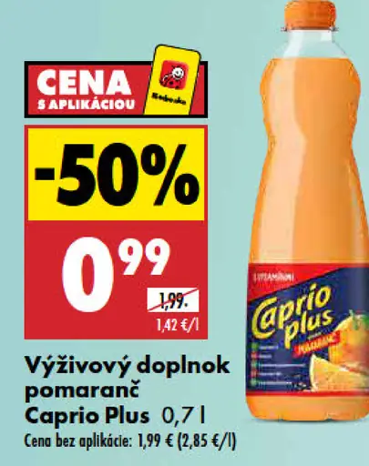 Caprio Plus Výživový Doplnok Pomaranč