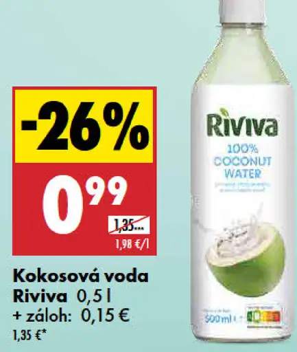 Riviva kokosová voda 100%