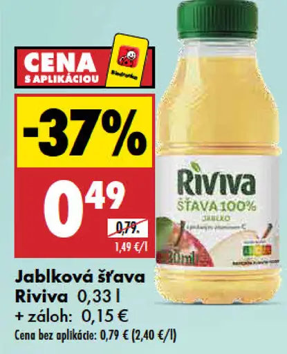 Riviva 100 % jablková šťava