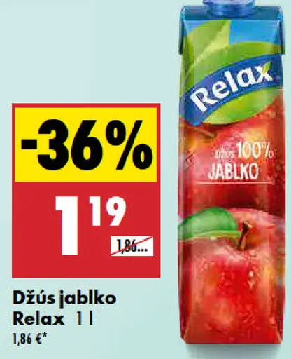 Relax 100 % jablkový džús