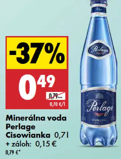 Perlage minerálna voda cisowianka