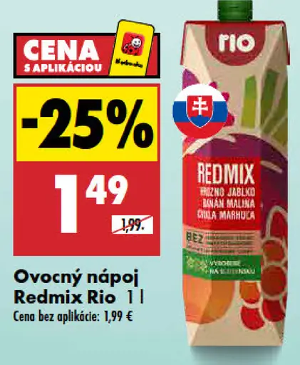 Rio Redmix ovocný nápoj