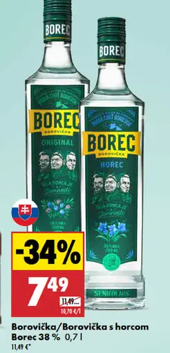Borec borovička originál