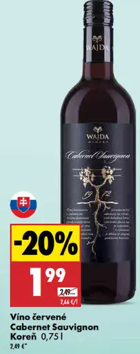 Košeň Cabernet Sauvignon červené víno