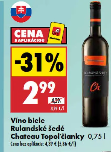 Chateau Topoľčianky Rulandské biele Vino biele