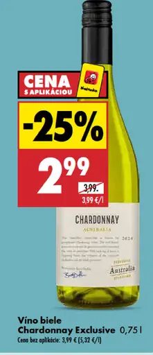 Chardonnay Exclusive víno biele