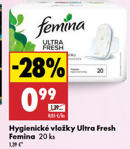 Femina Hygienické vložky Ultra Fresh