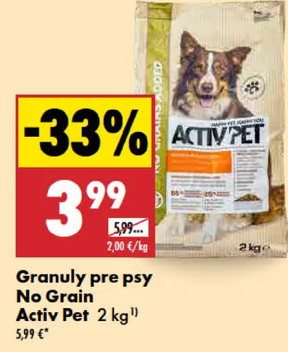 Activ Pet No Grain granuly pre psy