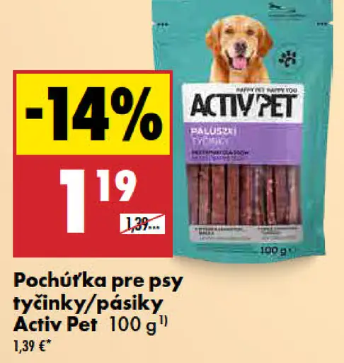 Activ Pet pochúťka pre psy tyčinky
