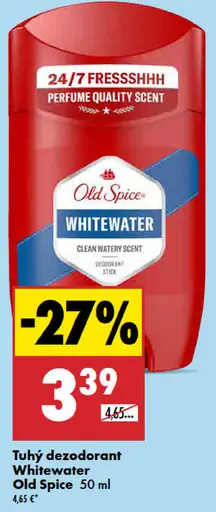 Tuhý dezodorant Whitewater Old Spice