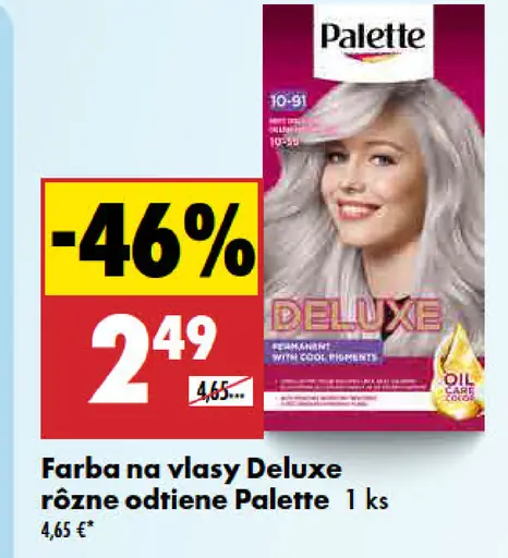 Palette Farba na vlasy Deluxe rôzne odtiene