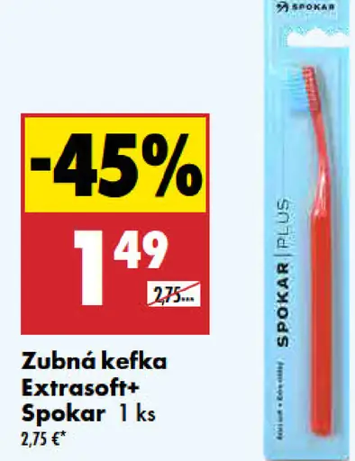 Spokar Zubná kefka Extrasoft+