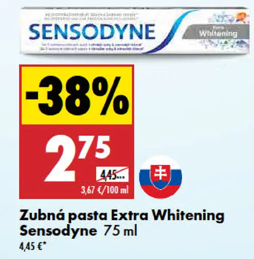 Sensodyne Zubná Pasta Extra Whitening
