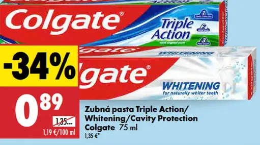 Colgate Zubná pasta Triple Action