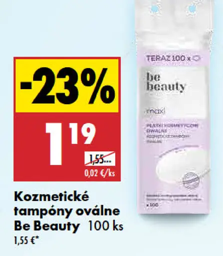 Be Beauty kozmetické tampóny oválne