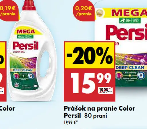 Prášok na pranie Color Persil