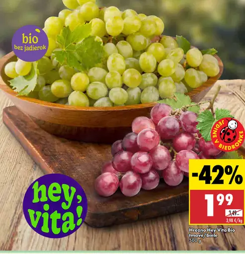 Hey Vita Hrozno BIO tmavé/biele