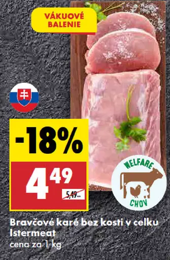 Bravčové karé bez kosti, v celku