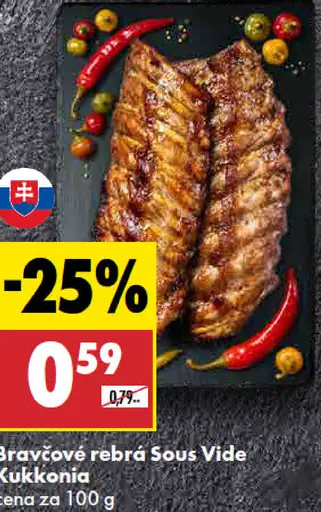 Bravčové rebrá Sous Vide