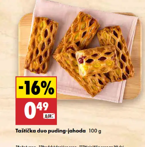 Taštička duo pudding-jahoda