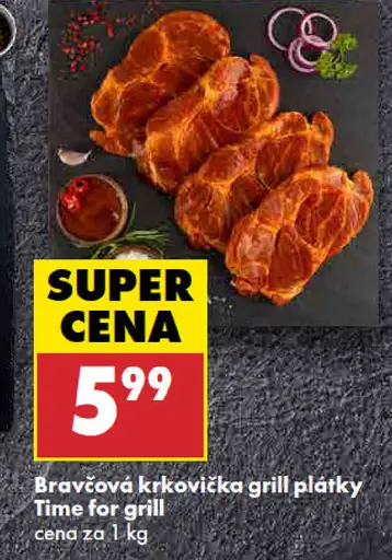 Time for grill Bravčový bôčik grill plátky
