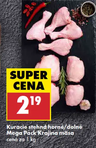 Krajina mäsa kuracie stehná horné a dolné Mega Pack