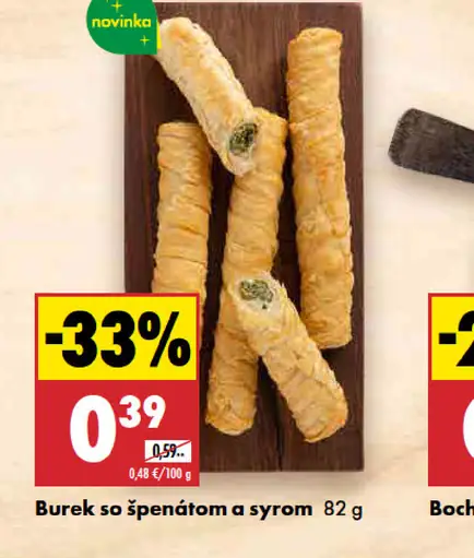 Burek so špenátom a syrom