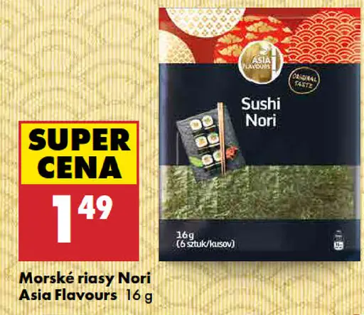 Asia Flavours Morské riasy nori