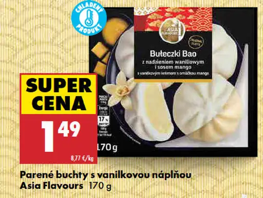 Asia Flavours Parené buchty s vanilkovou náplňou