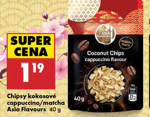 Asia Flavours chipsy kokosové cappuccino