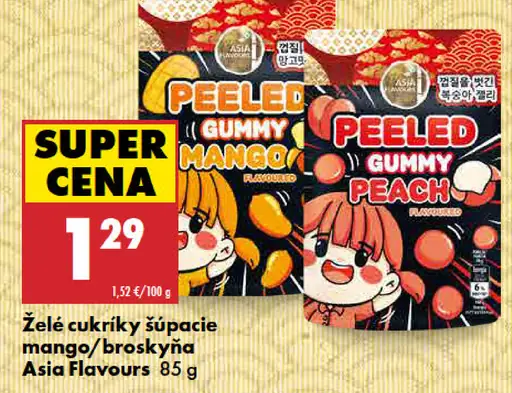 Asia Flavours želé cukríky s príchuťou manga