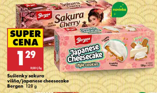 Berger sušienky Sakura Cherry s višňovou príchuťou