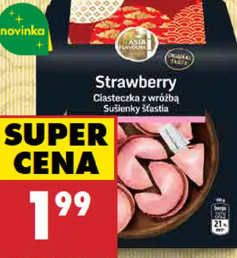 Asia Flavours koláčiky šťastia s jahodovou príchuťou