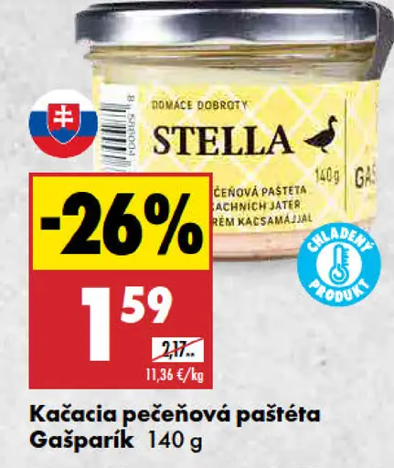 Gašparík kačacia pečeňová paštéta