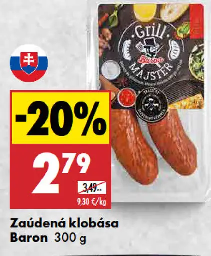 Baron zaúdená klobása