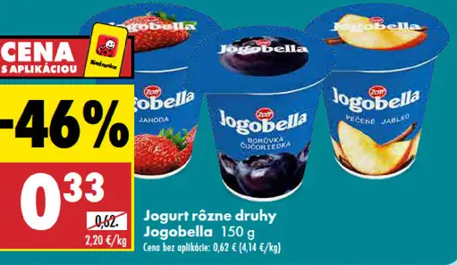 Zott Jogobella jogurt rôzne druhy