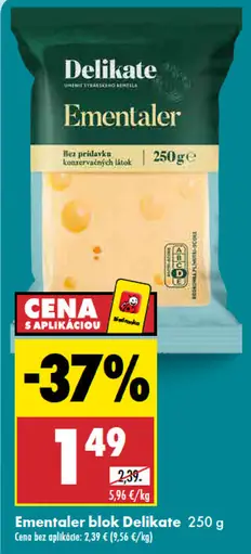 Delikate Emmentáler blok