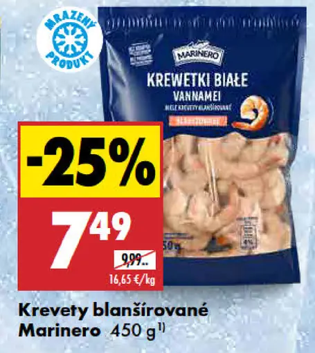 Krevety blanšírované Marinero